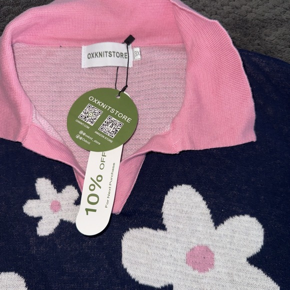 Retro 1970s Psychedelic Plus Flowers Cotton Causal Summer Polo Shirt Big Tall - Picture 4 of 6